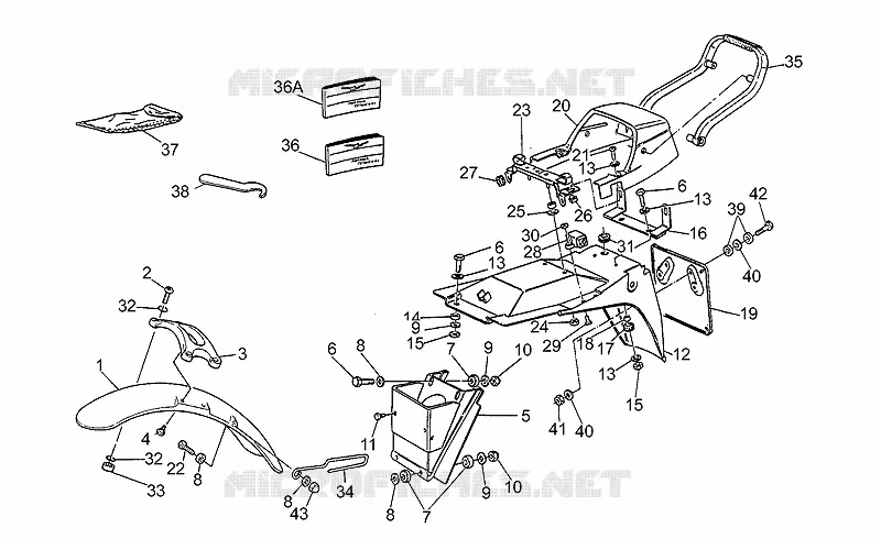Mudguards-tailpiece