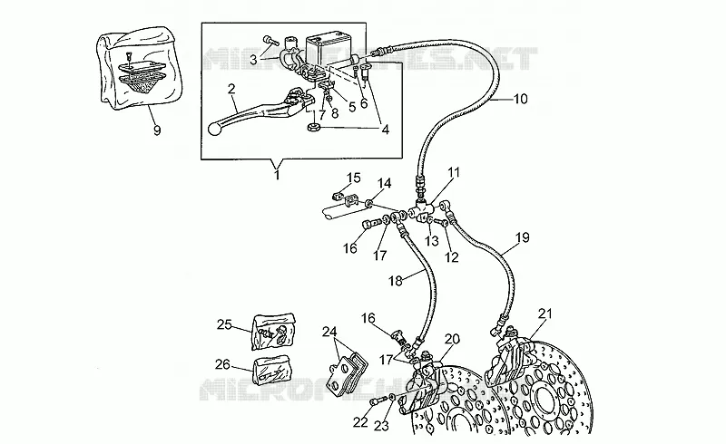 Front brake system