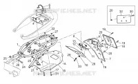 Rear frame-Number plate holder