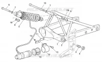 Swing arm and rear shock absorber