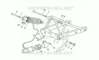 Swing arm and rear shock absorber