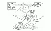 Saddle - Rear fairing