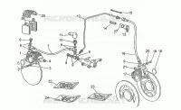Front LH/rear brake system