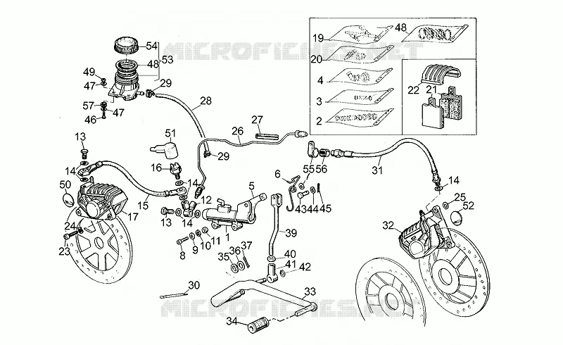 Rear master cylinder