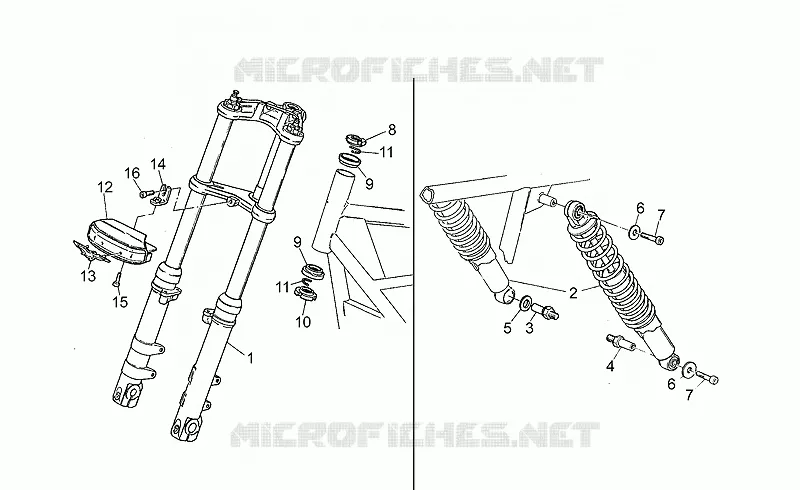 Front/rear shock absorber