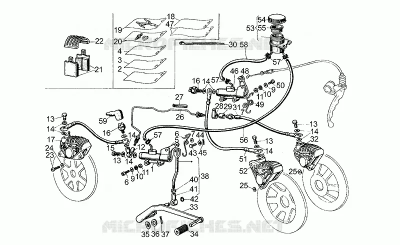Front/rear brake system