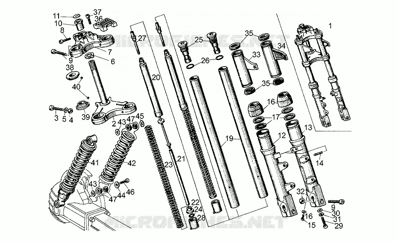 Front/rear shock absorber