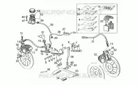 Front LH/rear brake system