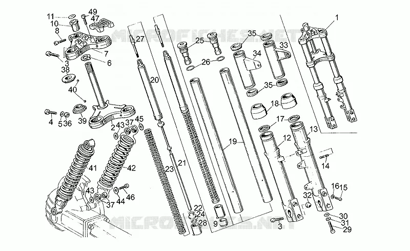 Front/rear shock absorber