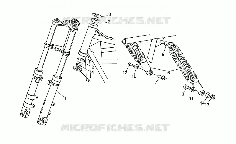 Front/rear shock absorber