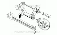 Swing arm-rear wh., alloy