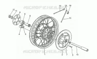 Rear wheel, spokes
