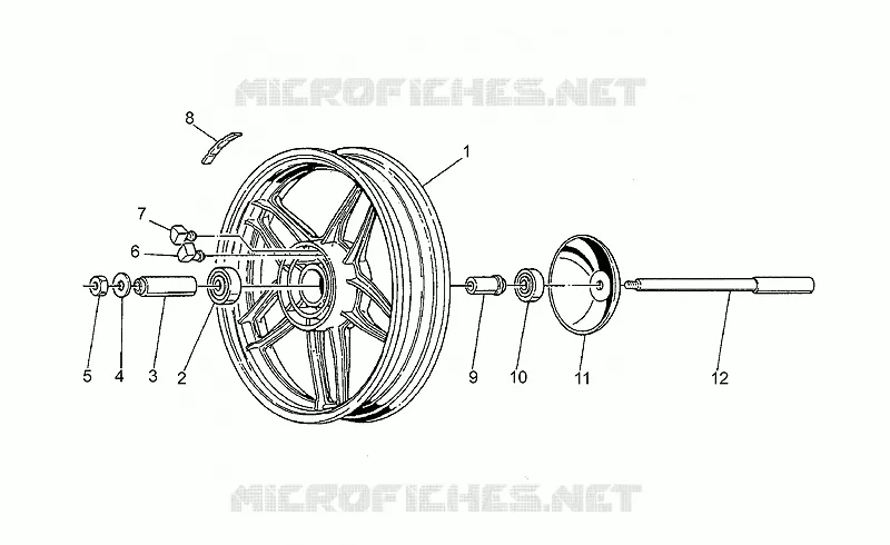 Rear wheel, alloy