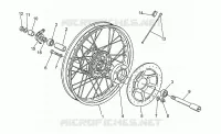 Front wheel, spokes