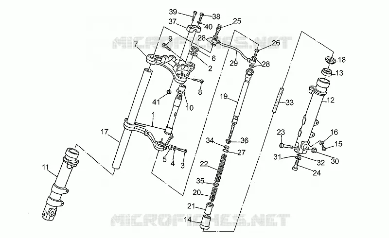 Front fork-from frame PG17001