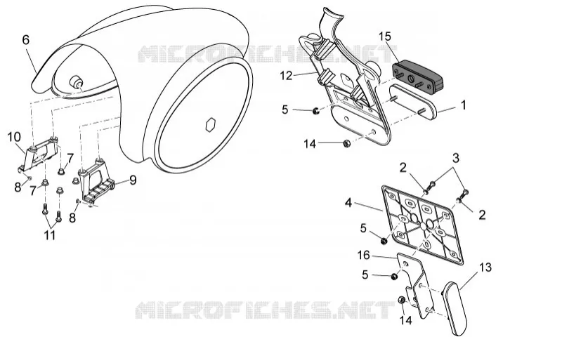 Rear body  II- Plate holder