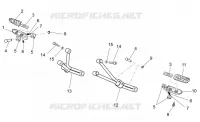 Rear footrests
