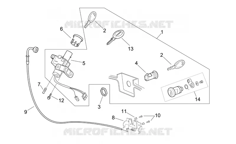 Lock hardware kit