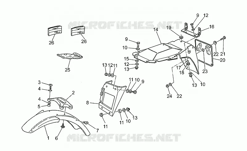 Front/Rear mudguard