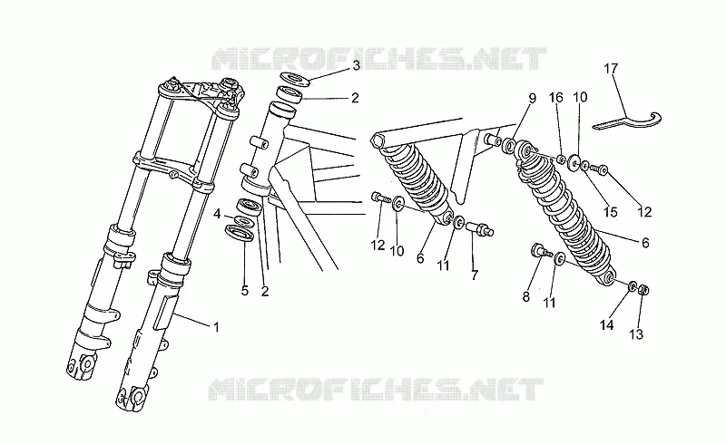 Front/rear shock absorber