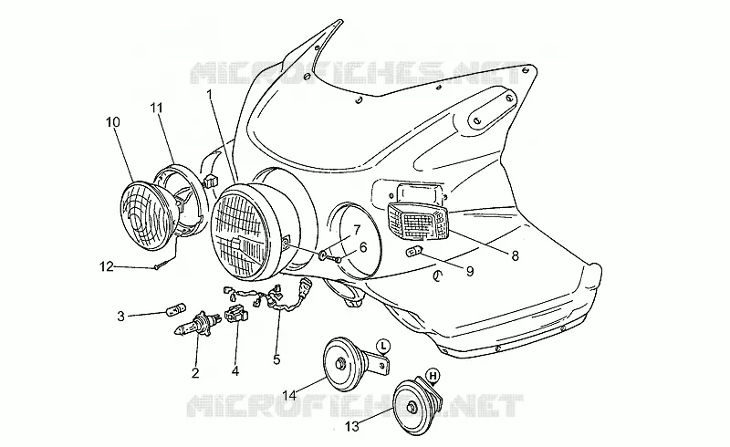 Headlight-Horn