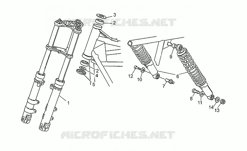 Front/rear shock absorber
