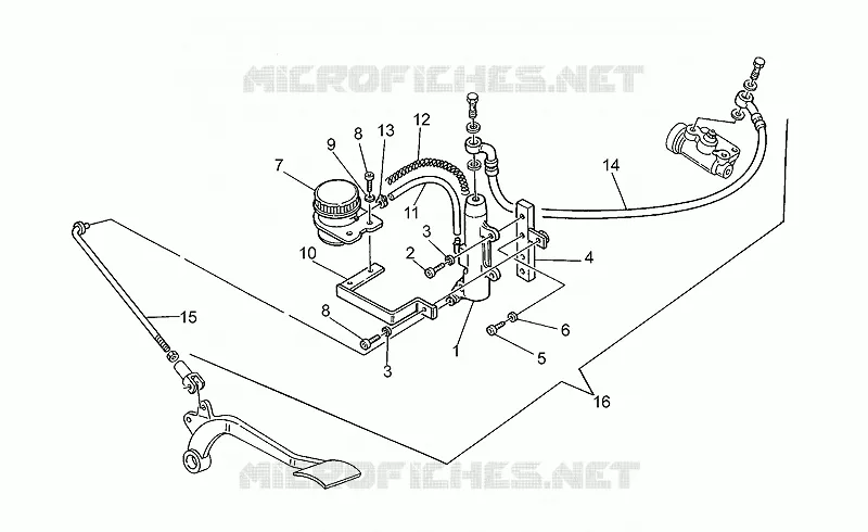 Rear brake m.cylinder I