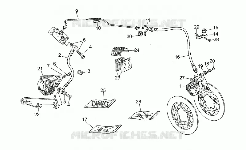 Front/rear brake system