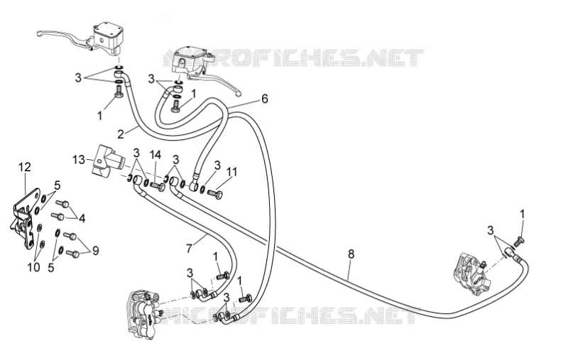 Front/rear brake system