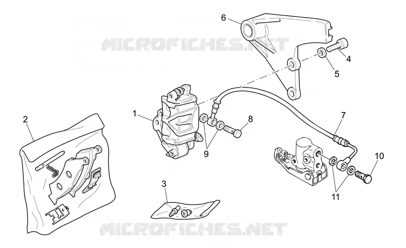 Rear brake caliper