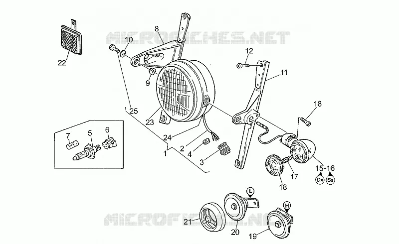 Headlight-Horn