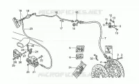 Front LH/rear brake system