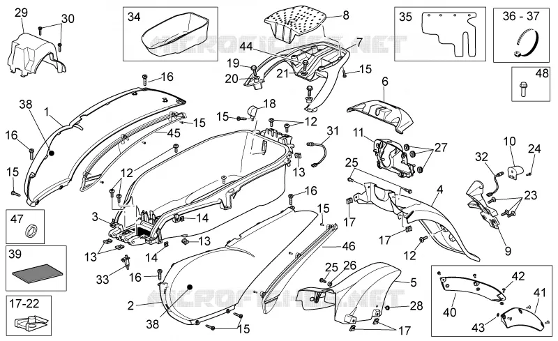Rear body