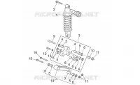 Connecting rod - rear shock abs.