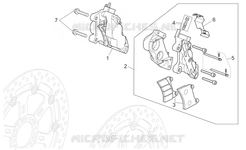 Front brake caliper