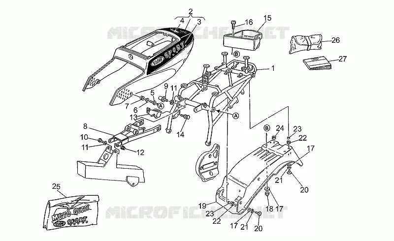 Carroçaria / chassis traseiro