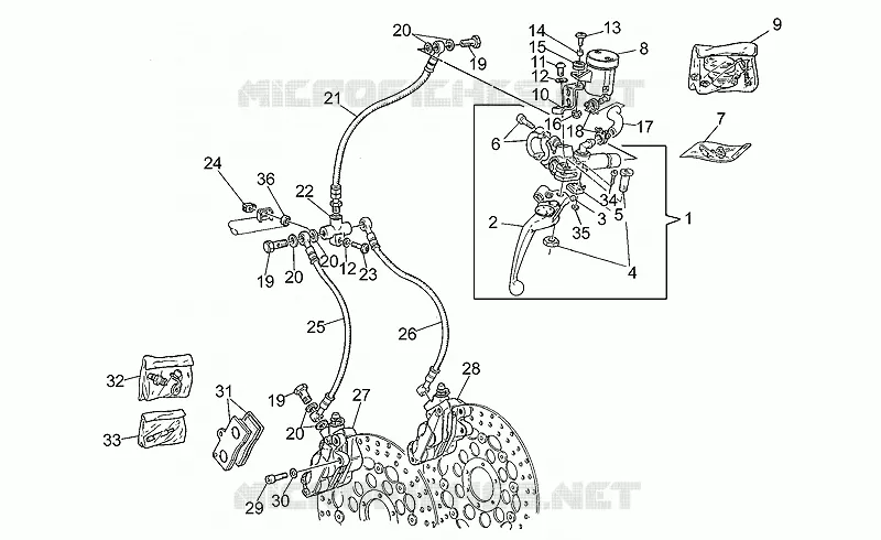 Front brake system