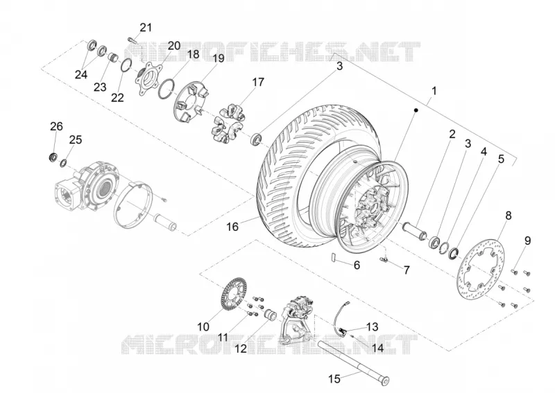 Rear wheel