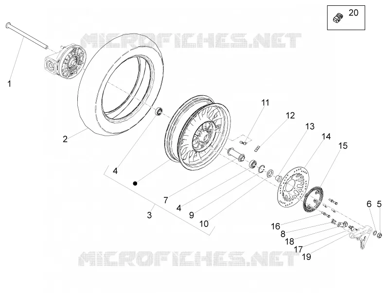 Rear wheel