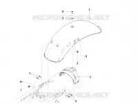 Rear mudguard