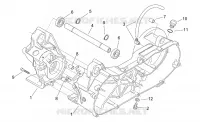 Central crank-case set