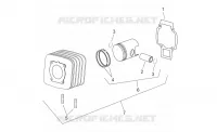 Cylinder with piston