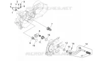 Kick-start gear/starter motor