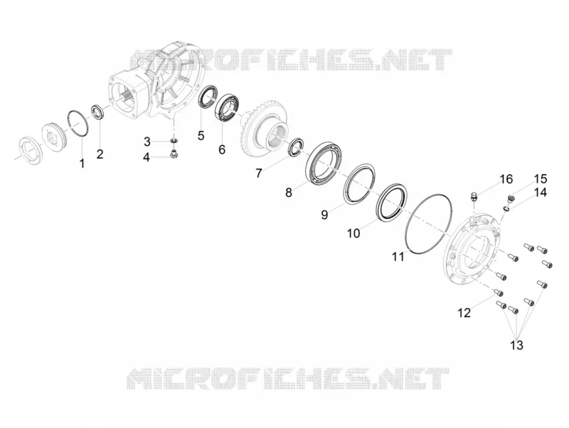 Rear transmission / Components