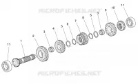 Primary gear shaft