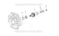 Single-plate clutch shaft
