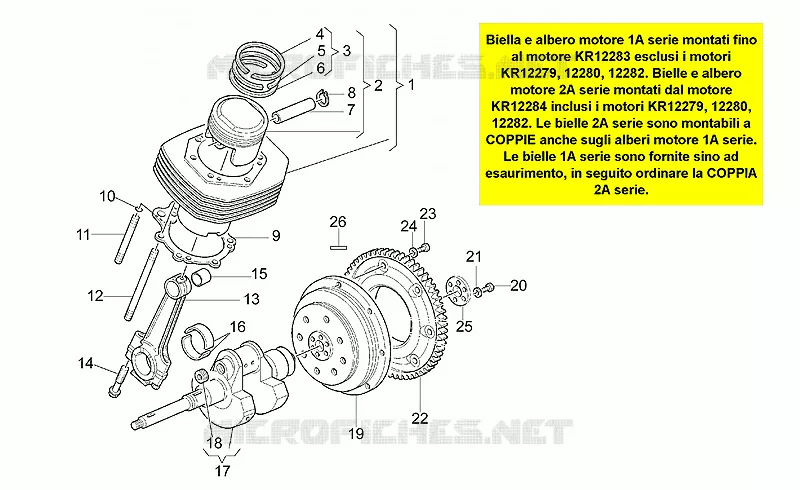 Drive shaft - Cylinder - Piston