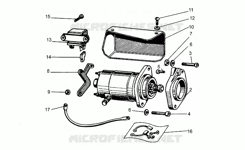 Bendix starter motor