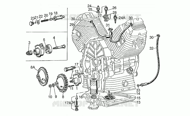 Oil pump-filter