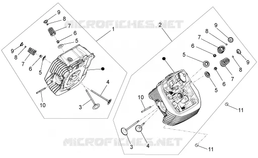 Cylinder head - valves